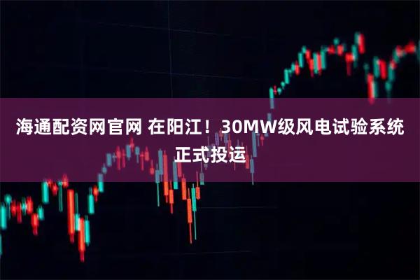 海通配資網(wǎng)官網(wǎng) 在陽江！30MW級風電試驗系統(tǒng)正式投運